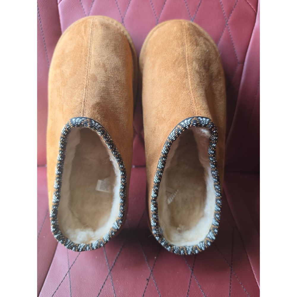 Women's Size 11 Suede Slipper Shoes – Brown – only tried on